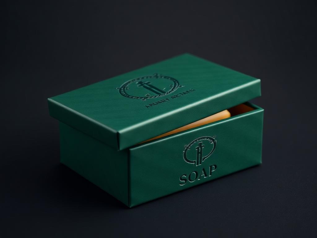 Custom printed luxury rigid soap boxes packaging
