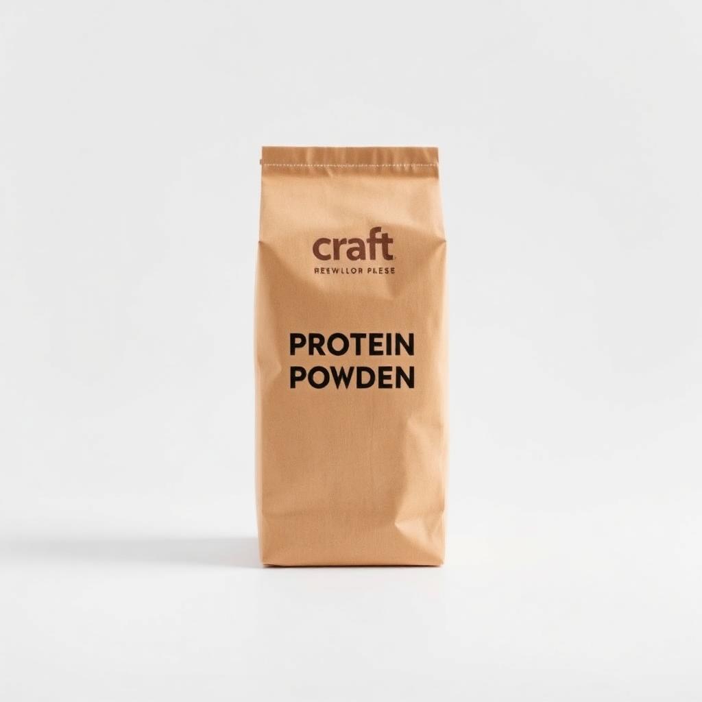 Custom printed kraft protein powder boxes packaging