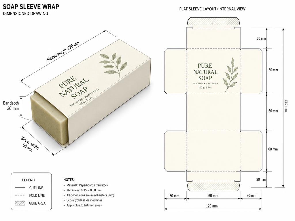 Foil Stamped Soap Sleeves — Custom Branding and Print That Stays Consistent
